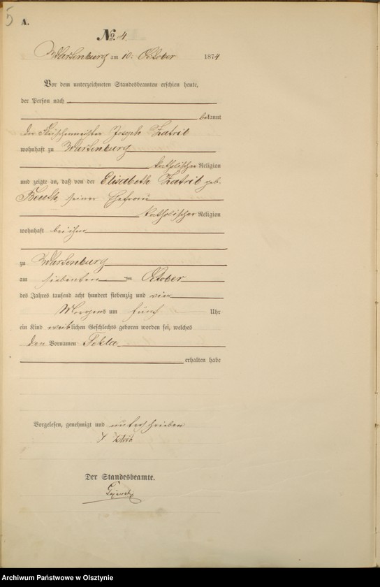 image.from.unit.number "Haupt-Geburts-Register Nr 1 - 51"