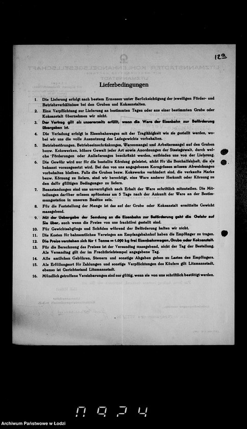 Obraz 16 z jednostki "Aufträge, [Lieferscheinen und Rechnungen] 14731-16050 [Dostawy żywności do Getta]"