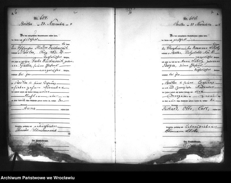 image.from.unit.number "Geburts-Haupt-Register Breslau I 1874 Band 2"