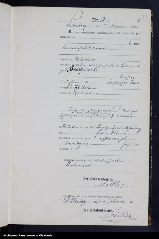 image.from.unit.number "Sterbe-Neben-Register Nr 1 - 119"