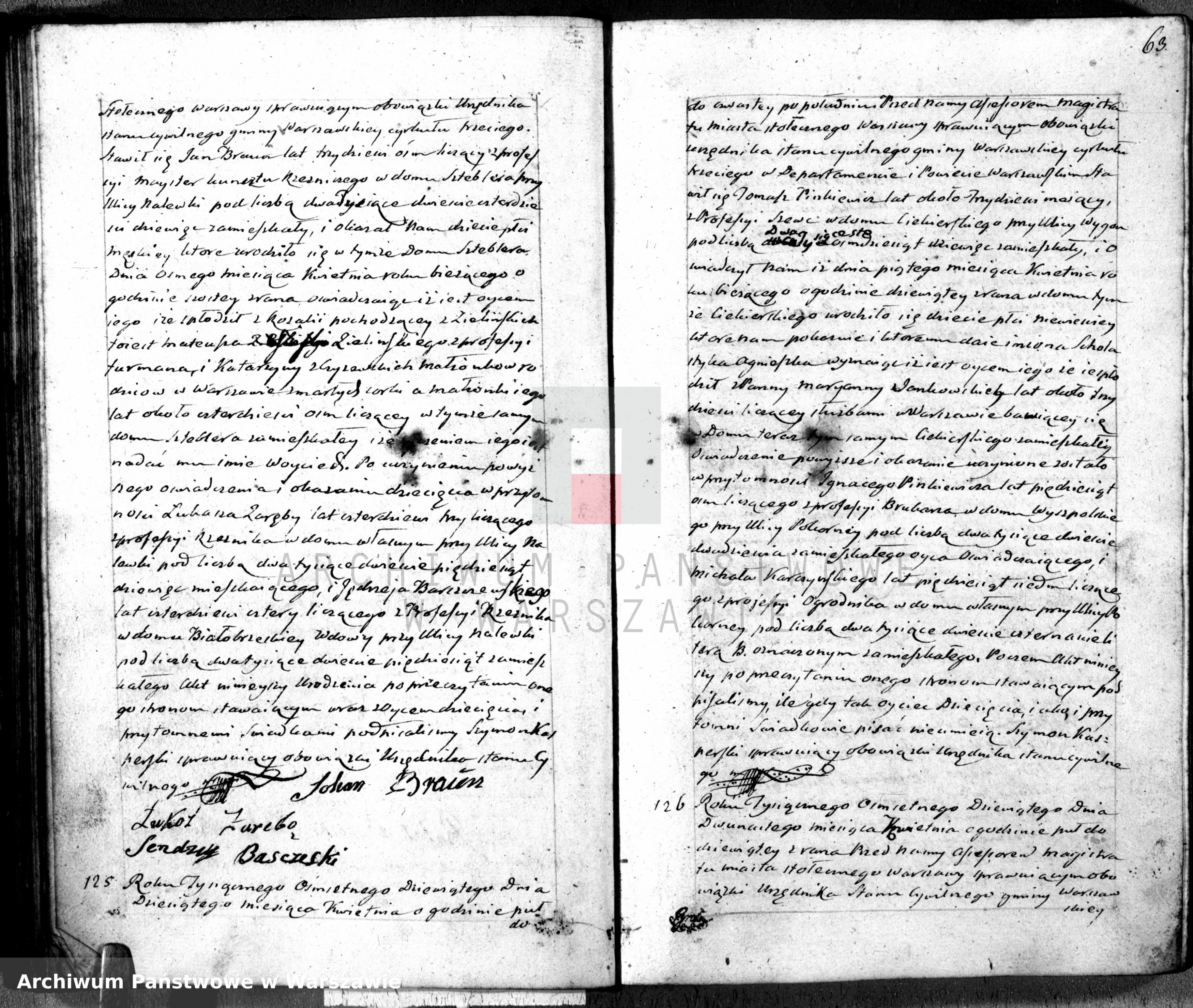 Skan z jednostki: Akta urodzeń