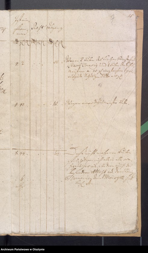 image.from.unit.number "Kobultische Kirchen Jahres Rechnung über Einnahme und Ausgabe Geld"