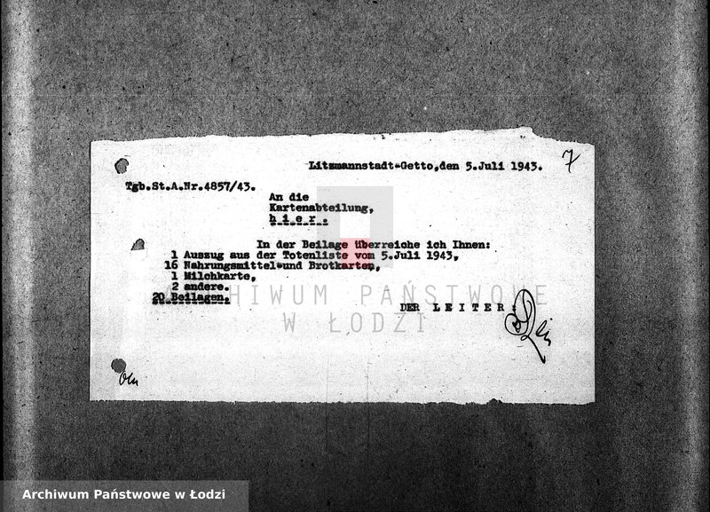 Obraz 10 z jednostki "[Korespondencja z Wydziałem Talonów, informacje o przesłanych talonach, informacje o konsumentach]"