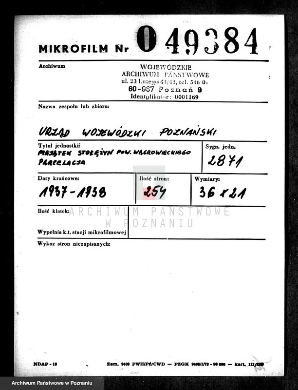 Obraz 2 z jednostki "Majątek Stołężyn powiatu wągrowieckiego parcelacja"