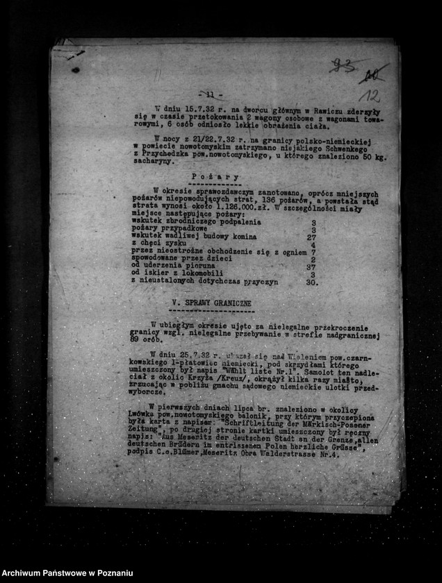 Obraz 16 z jednostki "Sprawozdania okresowe ze stanu bezpieczeństwa za miesiące lipiec-grudzień 1932 r. /nr 7-12/"