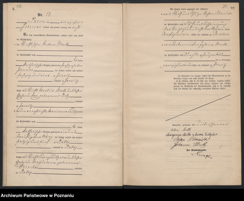 Obraz 12 z jednostki "Księga małżeństw"