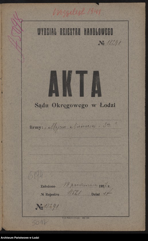 Obraz 2 z jednostki "Mojżesz Nieważski i s-ka- blicharnia zarobkowa"