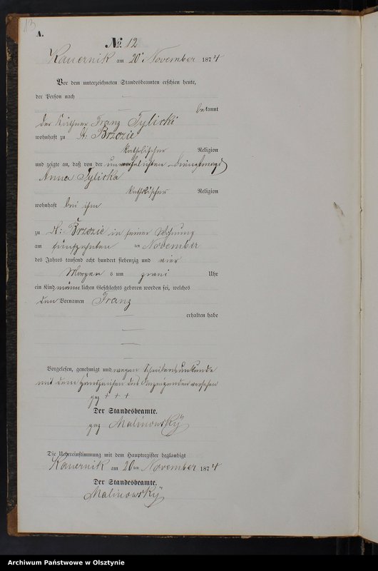 image.from.team "Urząd Stanu Cywilnego w Brzoziu Lubawskim pow. nowomiejski"