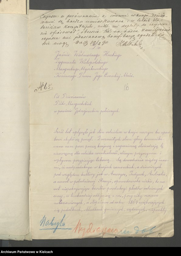 image.from.unit.number "Akta tycz.się wydzierżawienia folwarków nabytych od rządu"