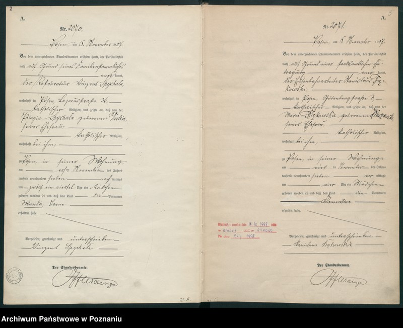 Obraz 4 z jednostki "Księga miejscowa urodzeń tom V [Rejestr główny urodzeń]"