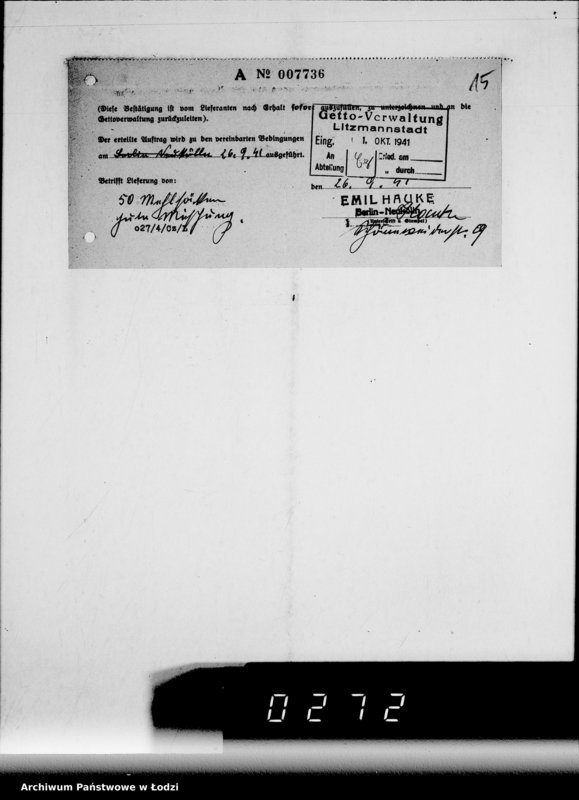 Obraz 20 z jednostki "Jute-Leinen Säcke [Dostawa do Getta]"