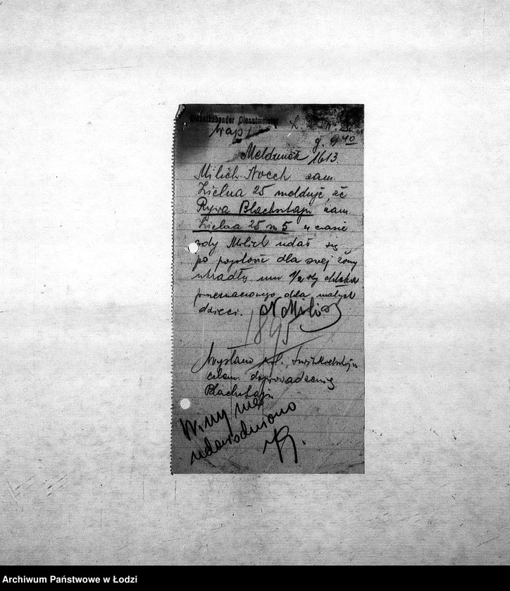 Obraz 12 z jednostki "[Sprawy karne: zeznania, meldunki, oskarżenia]"