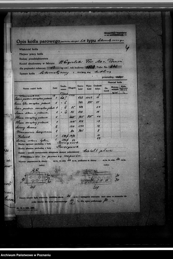 Obraz 8 z jednostki "Wydział Powiatowy w Jarocinie nr woj. kotła 2432"