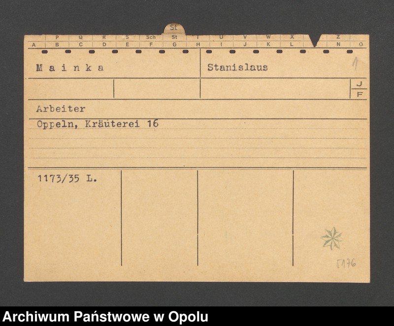 Obraz 3 z jednostki "[Mainka Stanislaus, Oppeln]"