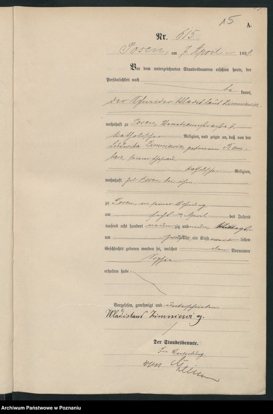 Obraz 18 z jednostki "Księga urodzeń t. II"