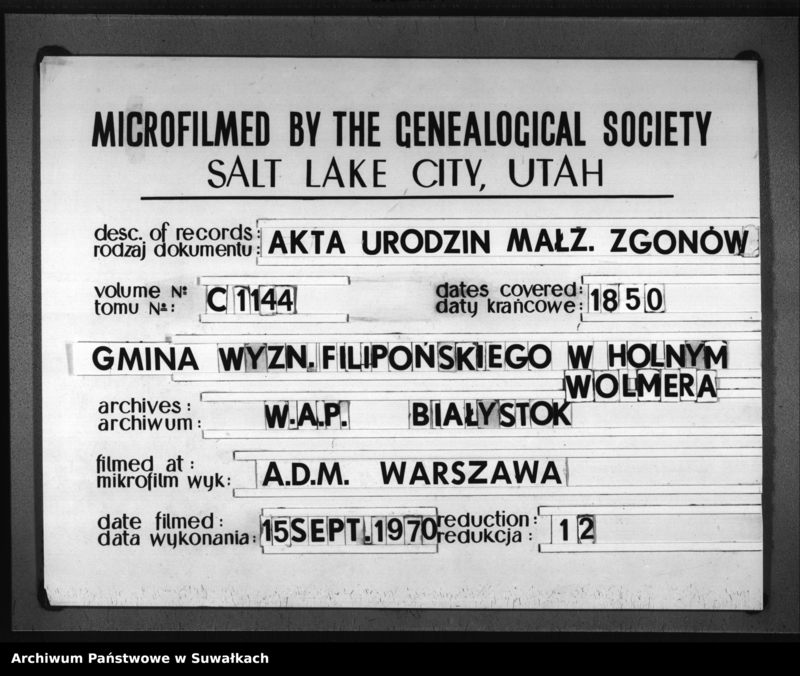 image.from.unit.number "Duplikat Sekty Filiponów gminy Hołny Wolmera z 1850 roku"