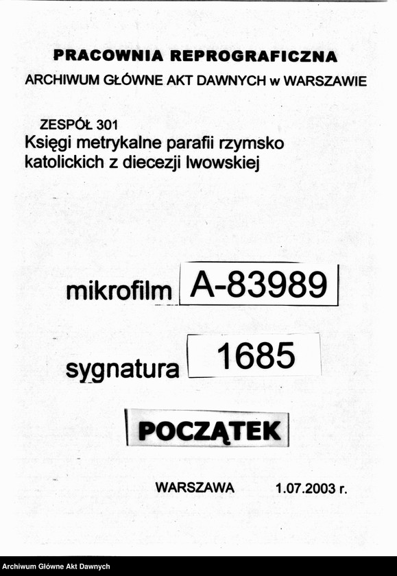 image.from.unit.number "Parafia: Zimna Woda. Dekanat: Gródek Jagielloński. Skorowidz ślubów zawartych w parafii."