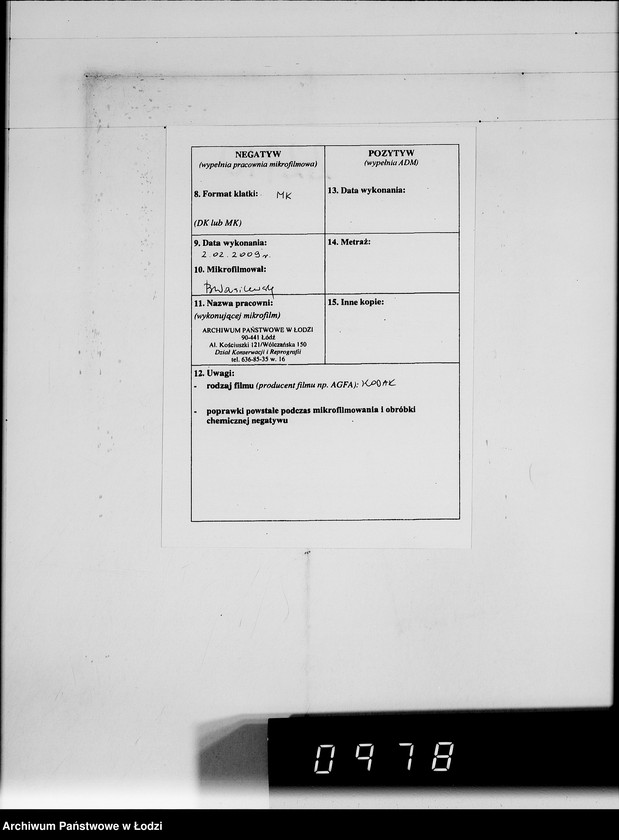 Obraz 3 z jednostki "Aufstellung laufender Aufträge und der Arbeitsressort"