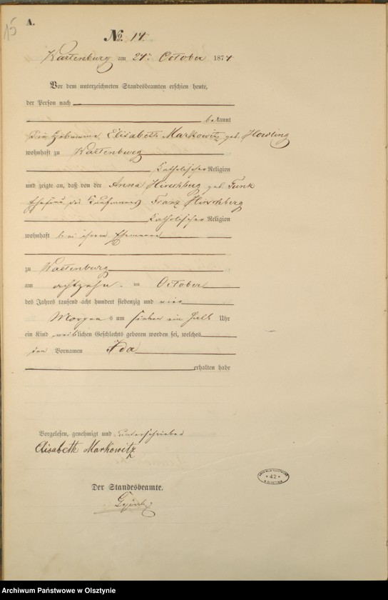 image.from.unit.number "Haupt-Geburts-Register Nr 1 - 51"