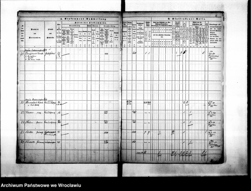 image.from.unit.number "Klassensteuerrolle nebst Eikommens - Nachweisung"