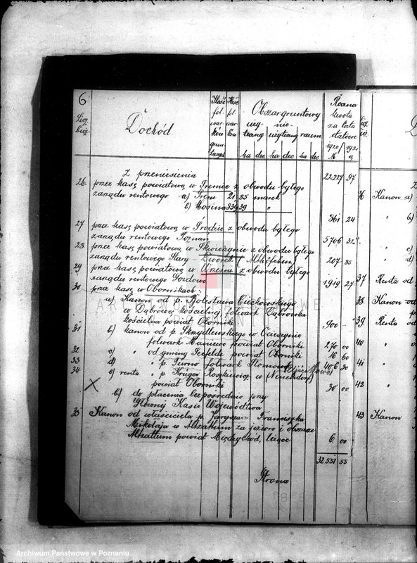 image.from.unit.number "Budżet Wydziału Dóbr Państwowych Województwa Poznańskiego na rok 1920"