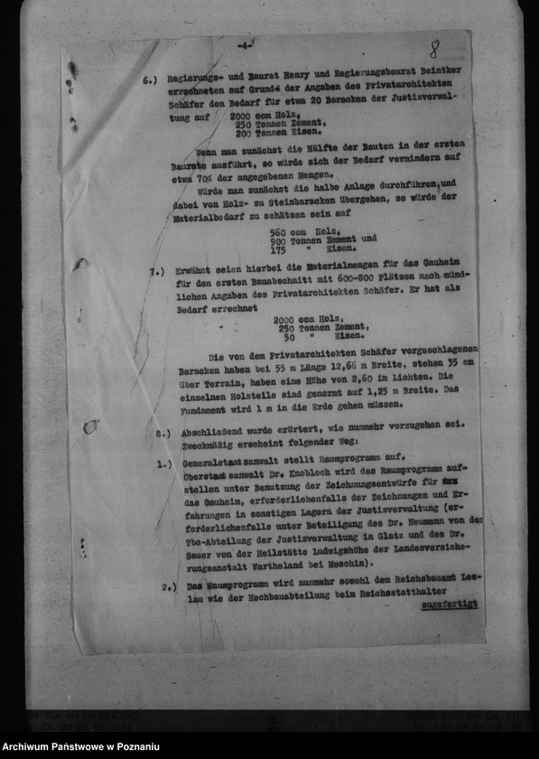 Obraz 11 z jednostki "Zakład dla chorych na gruźlicę w Gostyninie - plany założenia"