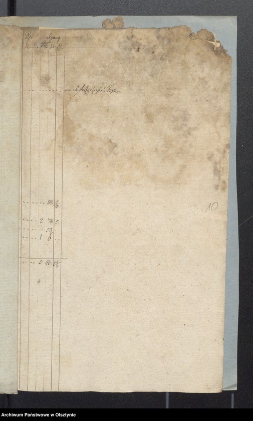 image.from.unit.number "Passenheimsche Stadt Kirchen Rechnung über Einnahme und Ausgabe"