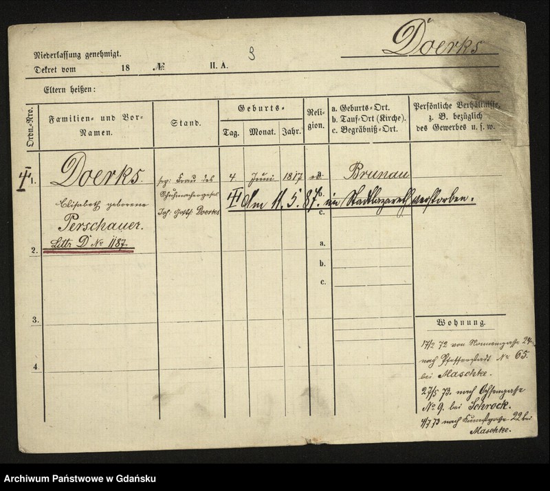 image.from.unit.number "Karty meldunkowe: Doerks -Dollase"