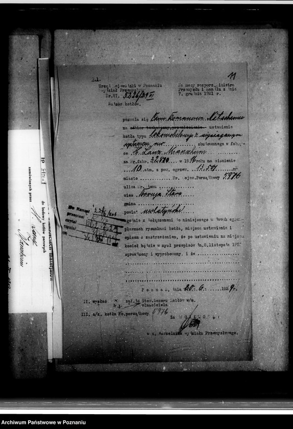 Obraz 15 z jednostki "Tartak R. Nitschego w Boruji Starej powiat wolsztyński nr woj. 6050 pop. własność Landwirtschaftliche Zentral-Genossenschaft Międzychód"