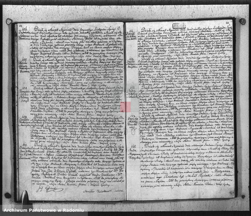 image.from.unit.number "Dupplikat Akt Religiyno- Cywilnych Urodzenia, Zaślubienia i Zeyścia parafii Kowali Stępociny Roku 1838"
