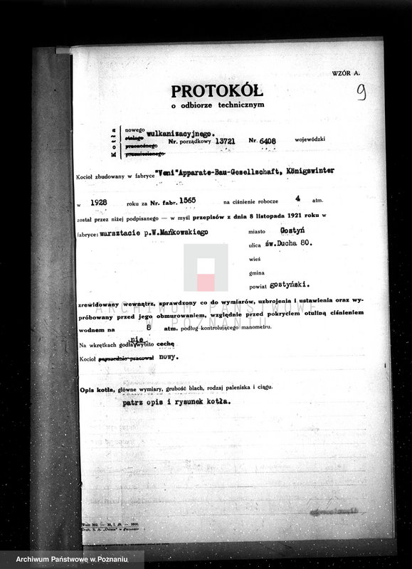 Obraz 13 z jednostki "Cukrownia w Gostyniu nr woj. kotła 5835"