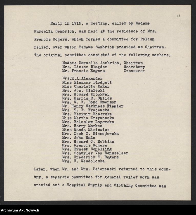 image.from.unit.number "Unit No. 7, The Comforts Committee of the Navy League and Clothing Committee of the Polish Victims Relief Fund Associated. Lista członków. Zarys działalności. Korespondencja"