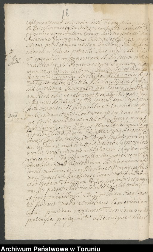 image.from.unit.number "Teresa z Konopackich Kruszyńska, kasztelanowa gdańska-akta procesowe przeciw księdzu Stanisławowi Białochoskiemu (Białochowski), kanonikowi kijowskiemu"