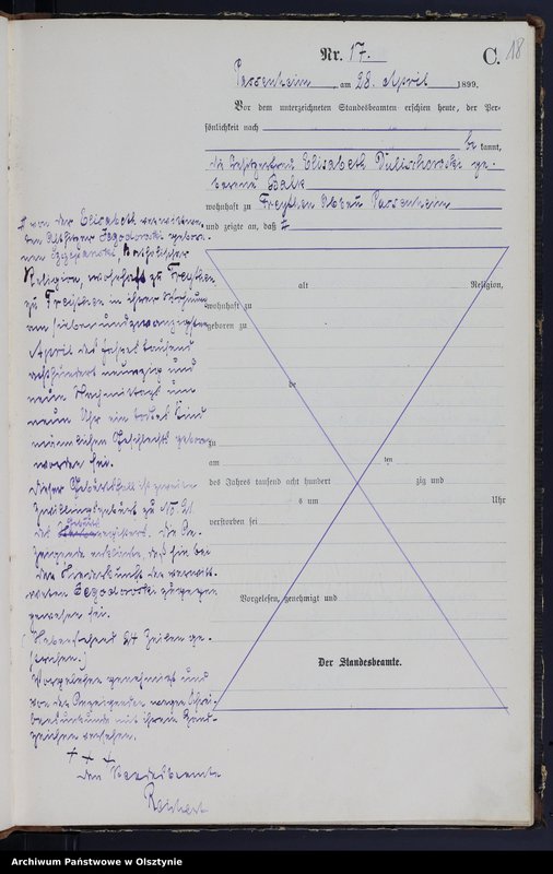 image.from.unit.number "Sterbe-Haupt-Register Nr 1 - 65"