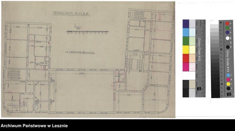 Obraz 4 z jednostki "Leszno miasto. Dokumentacja projektowa obecnej Szkoły Podstawowej nr 1."