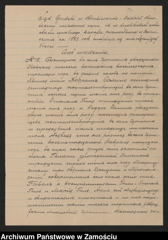 image.from.unit.number "Akta urodzeń, małżeństw, zgonów"