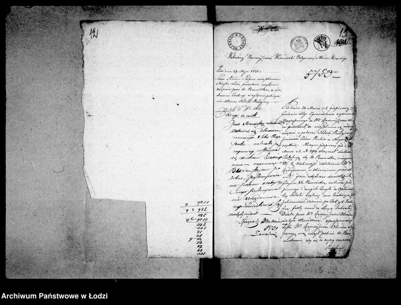 Obraz 11 z jednostki "Akta tyczące się bożnicy i koszerni starozakonnych 1819"