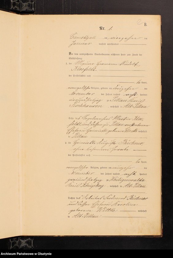 image.from.unit.number "Heiraths-Haupt-Register Nr 1 - 29"