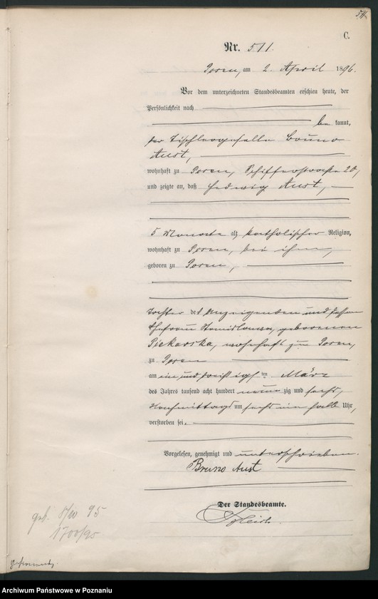 Obraz 8 z jednostki "Księga zgonów t. II"