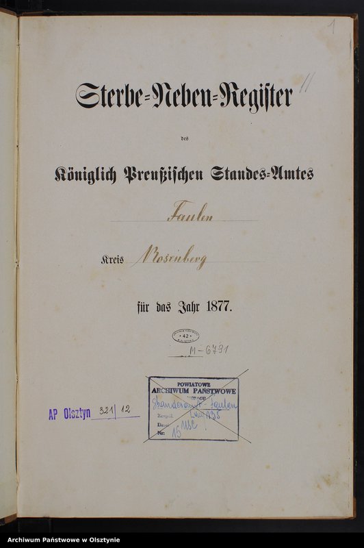 image.from.unit.number "Sterbe-Neben-Register Nr 1 - 22"