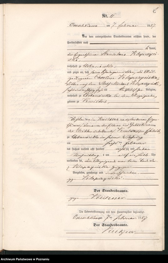 Obraz 14 z jednostki "Księga zgonów"