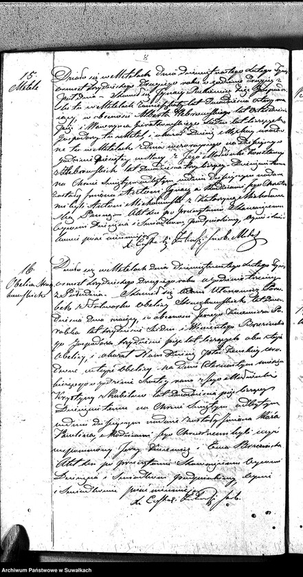 image.from.unit.number "Duplikat Aktów Urodzonych, Małżeństw i Umarłych Parafii Metelskiey z Roku 1832"