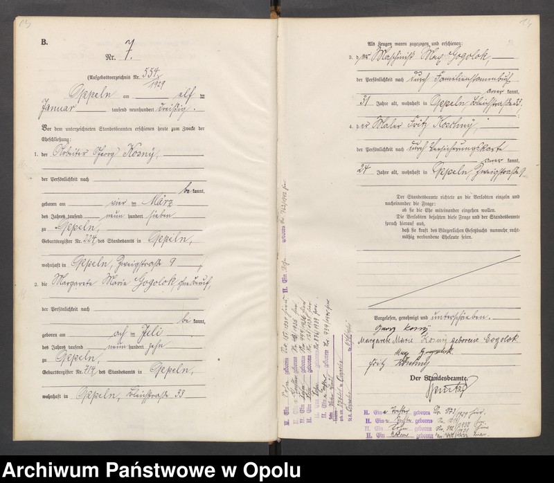 Obraz 10 z jednostki "[Rejestr Małżeństw] 1930 tom I Nr 1-194"