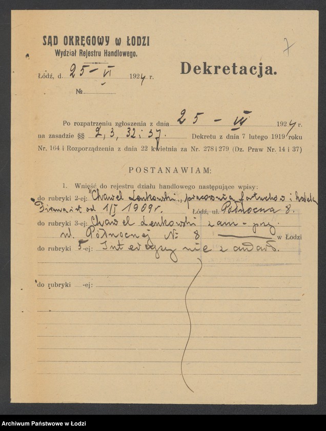 Obraz 9 z jednostki "Chawel Lewkowicz- sprzedaż manufaktury"