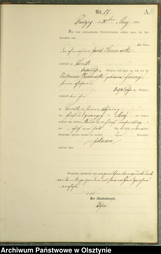 image.from.unit.number "Geburts-Haupt-Register Nr 1 - 43"