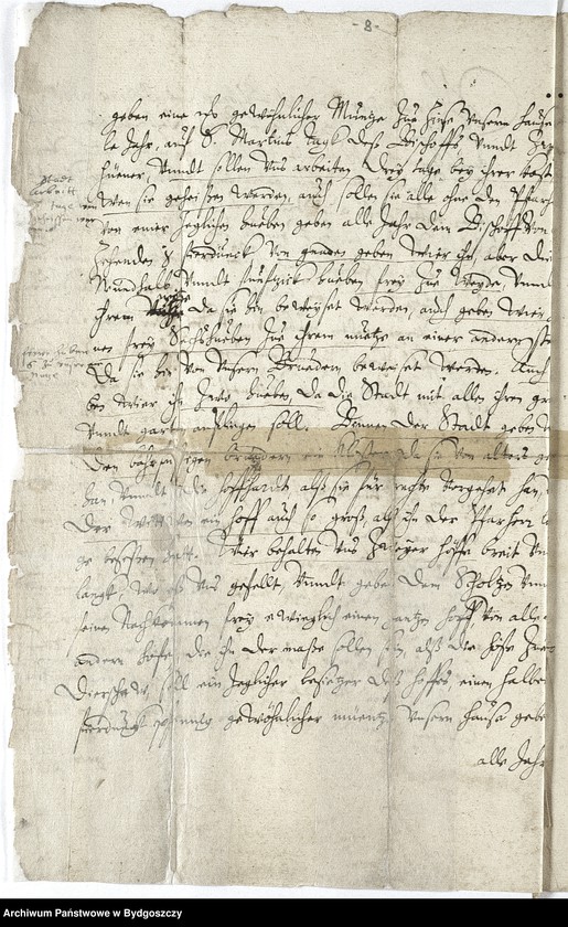 image.from.unit.number "[Odpisy dokumentu Krzyżackiego dla miasta Nowego z roku 1350 i korespondencja z Archiwum w Królewcu z 1641 r.]"