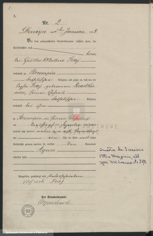 image.from.unit.number "Księga aktów urodzenia"