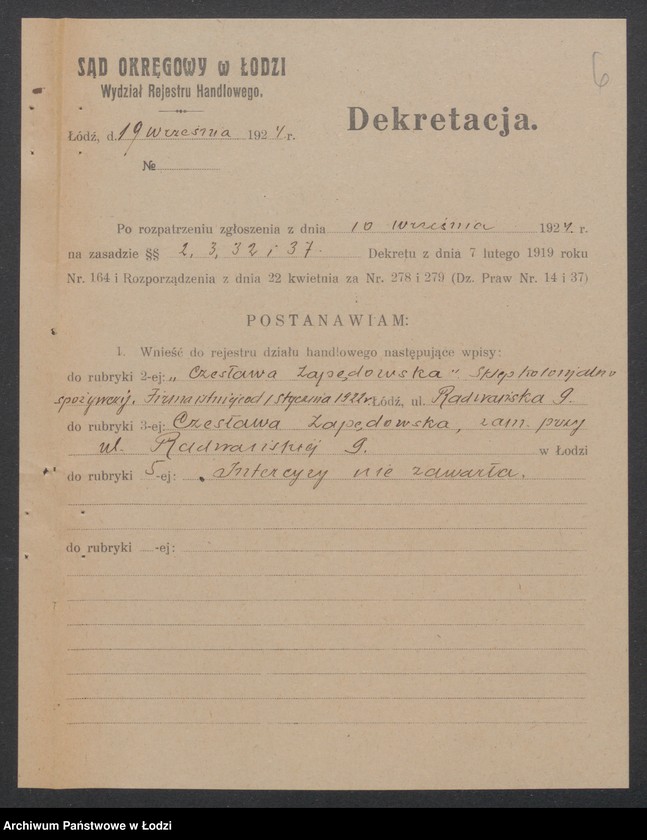 Obraz 8 z jednostki "Czesława Zapędowska - sklep kolonialno-spożywczy"