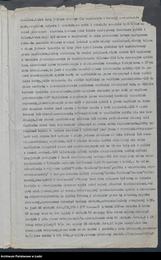 Obraz 6 z jednostki "Spółka Handlowa „Dostawa” – Drobikowski, Sroczyński i Lenczewski"