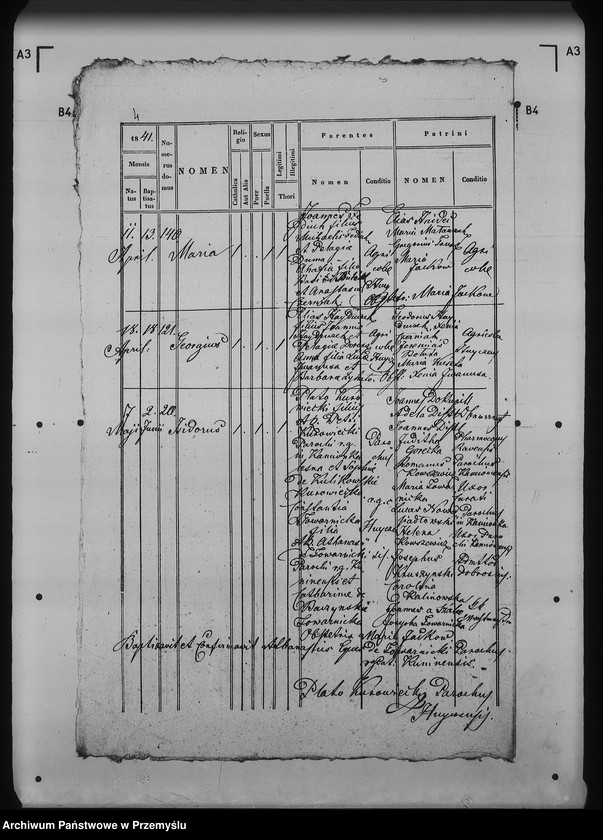 Obraz 8 z jednostki "[Kopie ksiąg metrykalnych parafii Hujcze z filią Zaborze (dekanat Rawa Ruska)]"